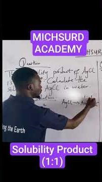 Solubility Product (1:1) Calculations