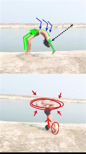 Backhandspring😦 Tutorial I Avoid ThisMistake 👍#shorts #backhandspring😳 #ak_fly_king