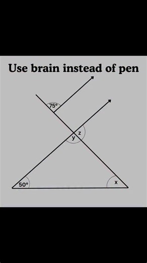 Think & Solve on Instagram: "Basic mathematics Triangle problem algebra tricky problem #mathteacher #mathlover #mathfun #algebra #basicmath"