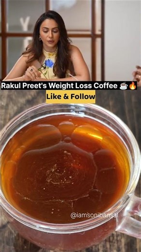 Rakul Preet Singh's Secret Ghee Coffee for Weight Loss ☕️🔥#shorts #rakulpreetsingh #trending #food