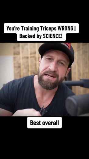 You're Training Triceps WRONG Backed by SCIENCE! #biceps #bicepsworkout #science #EMG #fyp #workout #foryourpage #trendingreelsvideo | Ryan Humiston