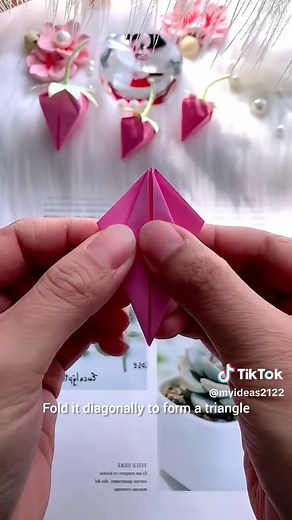 Simple and easy to learn origami tutorial If the strawberry is Pink, would you still be willing to eat it. #origamilove #origami #origamiart #origamiwork #origamiartist #paperart #paperartist #paperfold #paperfolding #handmade #homemade #art #artist #papercraft #papercrafts #paperwork #paperlove #design #handicraft #handicrafts #diy #tutorial #strawberry #origamifun #fun#kids #kidsfun #modularorigami #kusudama #origamicrane #love #craft please subscribe My YouTube channel link in bio ND follow m