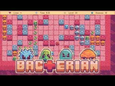 Bacterian - Early Access Gameplay [Pac-Man+Sokoban/Casual/Arcade/Puzzle/Strategy]