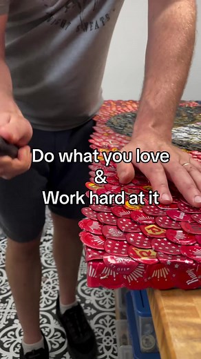 Passion for Bottle Cap Art: Work Hard and Love What You Do