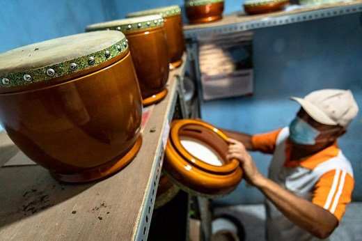 Mengenal Alat Musik Rebana, Fungsi dan Cara Memainkannya - Nasional Katadata.co.id