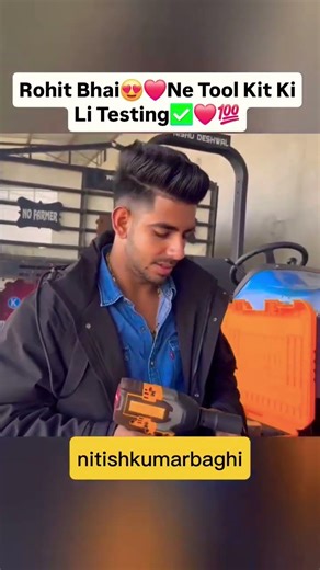 Rohit Bhai😍❤️Ne Tool Kit Ki Li Testing👍🤠👀💯 #automobile #nishudeswal #viral #shorts #nitish #ytshorts