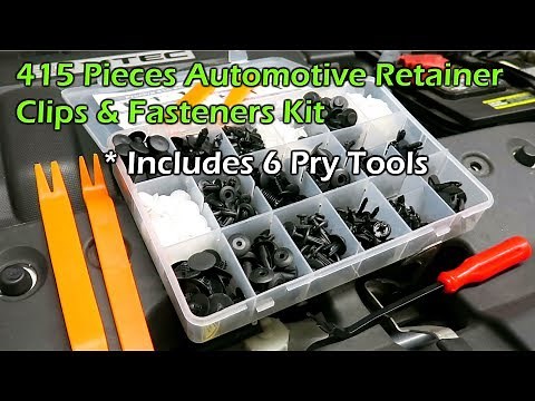 415 Pieces Car Retainer Clips & Fasteners Kit + 6 Pry Tools - PRECIVA