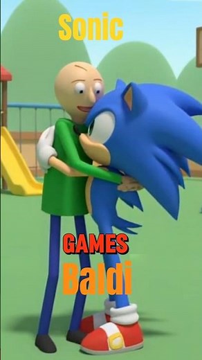 Sonic and Baldi Best Friends | Sonic Hugged Baldi Secret#sonic#baldi
