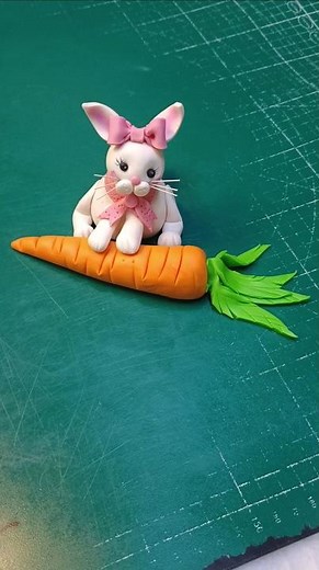 How to make fondant rabbit / rabbit cake / cake topper #fondant #rabbit #cake #topper