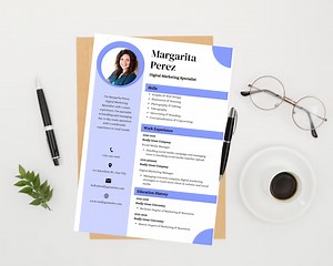 Digital Marketing Manager Resume Template, Professional Resume Template, CV Template, Curriculum Vitae, Project Manager Resume. - Etsy UK