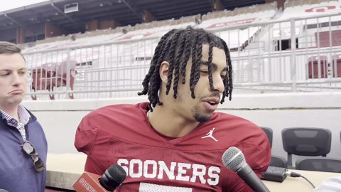 Watch: Oklahoma WR Isaiah Sategna Spring Interview