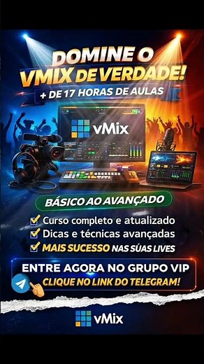 Curso completo vMix do Básico ao Avançado