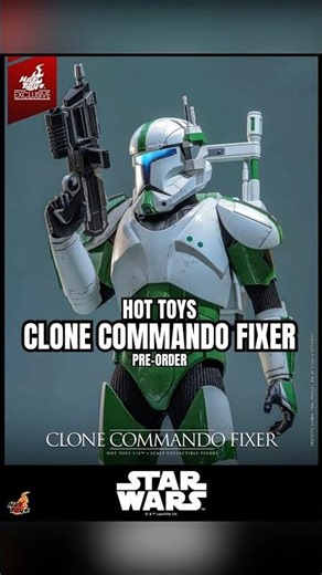 Oh My God. They Did It…Hot Toys Clone Commando Fixer Pre-Order #republiccommando #starwars #clones