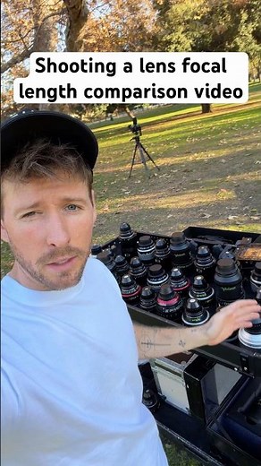 Shooting a lens focal length comparison video