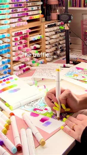 Just one more coloring page 🫣 #coloring #relateable #adultcoloring #artistsoftiktok #colortok