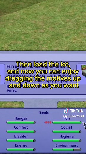 How to Enable Dragging Sims Motives Up and Down Easily