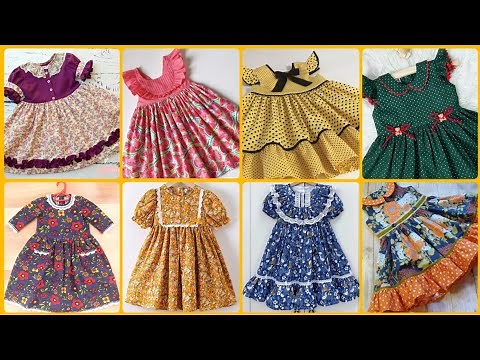 60+Comfortable Lawn Cotton Frock Designs 2024 For Baby Girl!!Home Made Dress Design For Small Girl!!