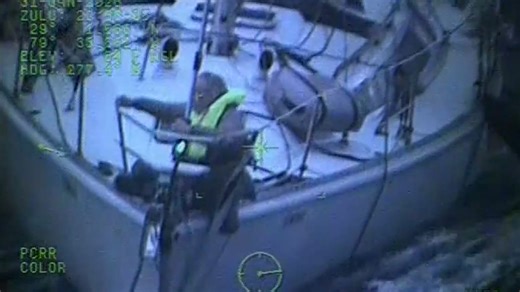 Person rescued from disabled sailboat 75 miles southeast of Daytona Beach, Florida