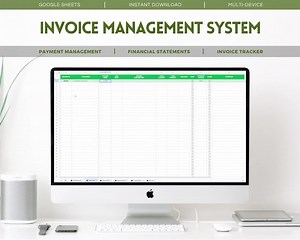 Invoice Management System: Google Sheets Business Finance Tool (digital Download) - Etsy