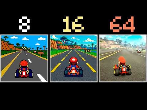 Mario Kart World: 8 vs 16 vs 64-bit