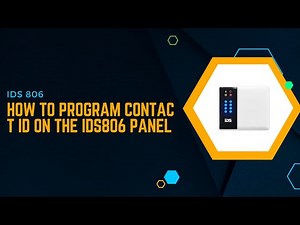 IDS806 - How to program contact ID radio