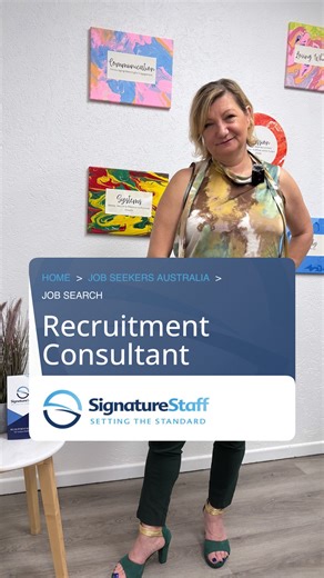 Signature Staff is on the lookout for a Recruitment Consultant to...