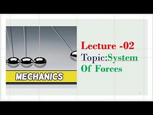 Lecture-02 | System Of Forces | Engineering Mechanics | 1st Year 2nd Semester