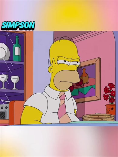 Homer Simpson's Unique Breakfast with Grapefruit