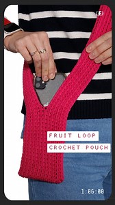 Buy or make? File this one under "I could totally make that!" A stylish and functional extra pocket designed to keep your phone and other small essentials close at hand, crocheted in durable Bernat Maker. Pattern: Fruit Loop Crochet Phone Pouch Yarn: Bernat Maker Get the pattern: https://bit.ly/4pd9HcQ #CrochetAccessories #Crocheting #CrochetPhonePocket | Yarnspirations