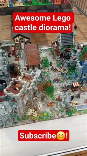 Awesome Lego castle diorama at Lego exhibition in Trnava #lego #legobuild #legocastle #legodiorama