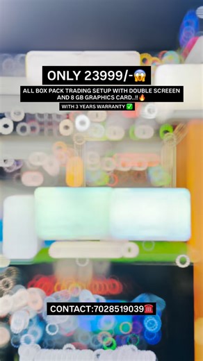 RAM WAGHMARE on Instagram: "ALL BOX PACK TRADING SETUP WITH DOUBLE SCREEN MONITOR AND 8 GB GRAPHICS CARD ONLY 23999/- 🥳😱 . . . . . . . . #tradingsetup #trader #pcbuild #forex #india"