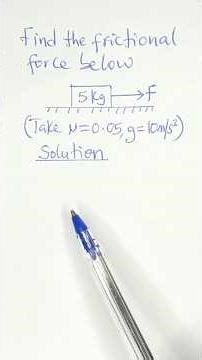 How to Calculate Frictional Force || Easy Steps Tutorial