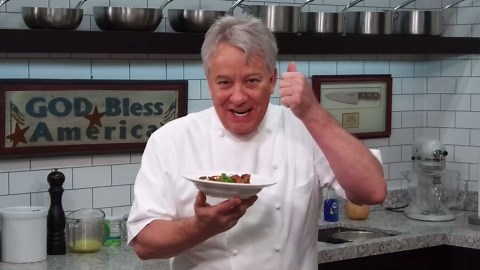 Inside the beef and broccoli stir fry Chef Jean Pierre makes with tender steak