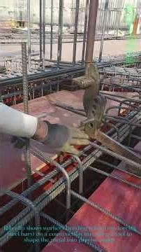 Construction Site Rebar Bending: Shaping Steel for Concrete Frames