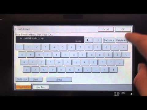 Training | Scan - Creating Scan to Email shortcuts on Ricoh Printer | Ricoh Wiki