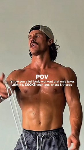 25 minute full body ✅ comment “FFT” for 4x more free full body workouts 14-days of free programming 🔗 The lineup: - 8x Alt Squat Cleans - 8R/8L SA Push Presses - 8x DB 1 1/4 Cyclist Squats - 8x Tricep Dips - 8-16x 1 1/4 Push Ups - 100x Jump Rope REPEAT 4x rounds OR for a 25 min AMRAP Straight from the Functional Athlete training track on the @flo.functionaltraining app 📲 let’s move 🌊 | Dr. Colin