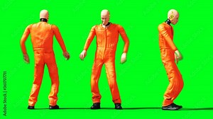 dummy animation. Test drive. Phisical motion blur. Realistic 4k animation. Green screen