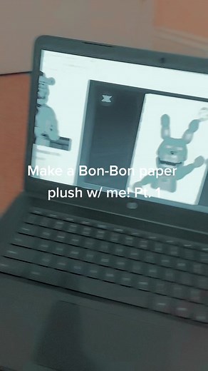 Hi! I'm going to make a Bon-Bon paper plush and post it here! hope you enjoy the process :) || #sisterlocation #bonbonfnaf #funtimefreddy #fnafplush #fyp