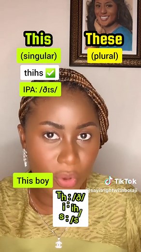 English Pronunciation: This vs These