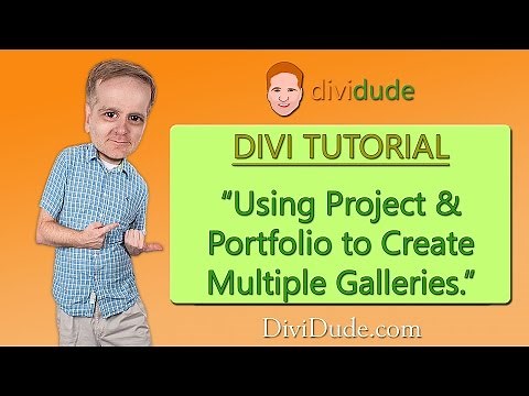 Divi Creating Multiple Galleries Using Project and Portfolio Tutorial