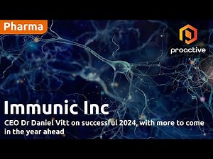 Immunic CEO Dr Daniel Vitt on successful 2024, with more to come in the year ahead