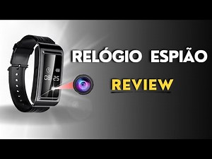 Relógio ESPIÃO D6 - Full HD 1080p (Como gravar com o Relógio Espião) Relógio Câmera Escondida