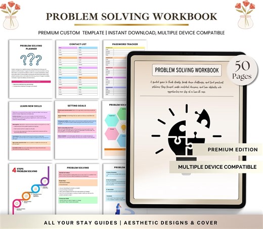 Problem Solving Workbook Printable, Critical Thinking Worksheets, Decision Making Workbook, Personal Development Workbook - Etsy UK