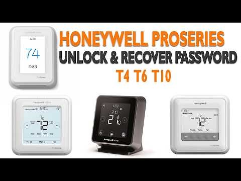 How To Unlock Honeywell Proseries Thermostat? T4, T6, T10 - No Passcode Needed!