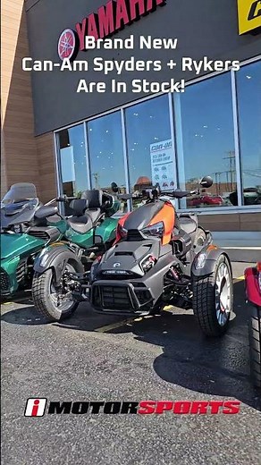 Brand-New Can-Am Spyders and Rykers are IN STOCK at iMotorsports!