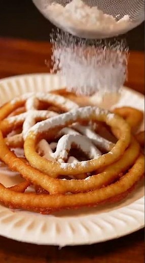 Easy Homemade Funnel Cake Recipe | State Fair Copycat (ASMR)