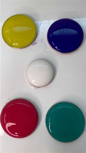 Vibrant Enamel Color Palette #ArtSupplies#CreativeDesign #ResinArt #JewelryMaking #CraftInspiration