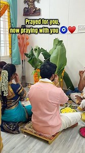 Prayed for you, now praying with you ♥️🧿 #love #wedding #vratham #couple