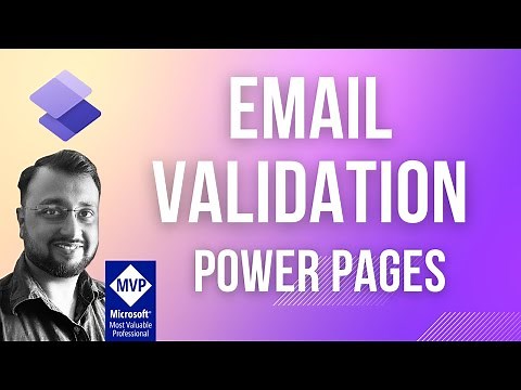 Email Validation in Power Pages