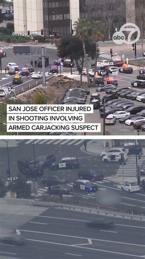 A San Jose police officer was injured Wednesday after a shooting involving an armed carjacking suspect, according to authorities. The officer was taken to a local hospital, but their condition is unknown at this time. Police did not elaborate on other details. | ABC7 News